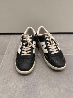 ASH black and white vintage leather sneakers